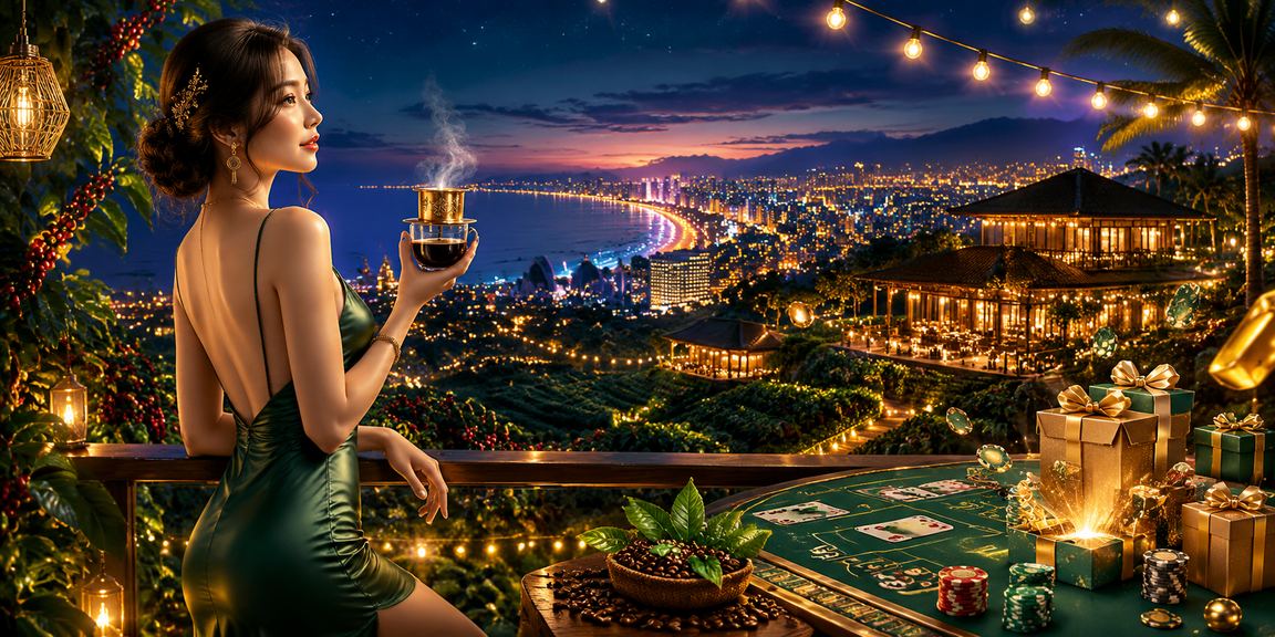 Trò chơi bài neon tại khu nghỉ dưỡng Mũi Né về đêm