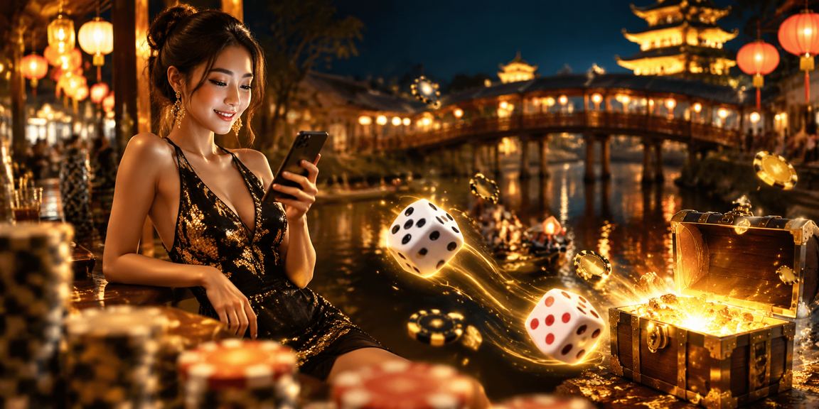Chợ đêm Huế nhộn nhịp với người dân chơi tài xỉu và xổ số dưới ánh đèn